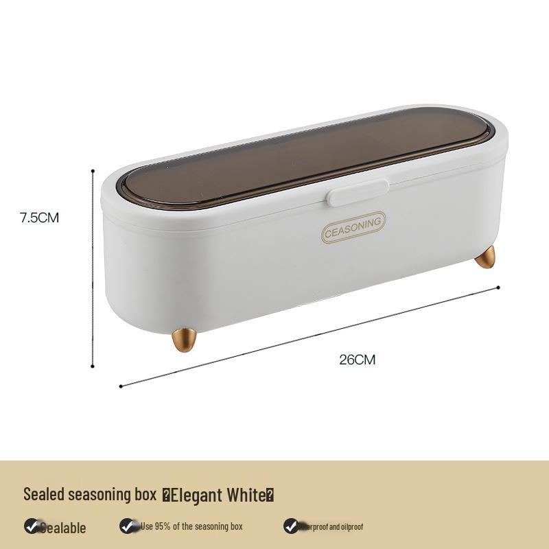 New Multi-Grid Seasoning Box Set: Sealed Kitchen Storage for Salt, MSG, and More