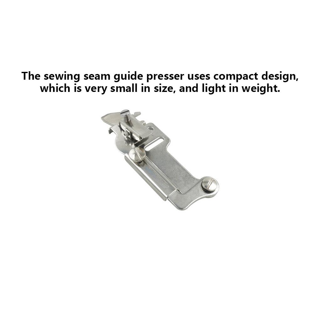 Sewing Machine Seam Guide Presser Stainless Steel Industrial Foot Tucker Gauge Tool Replacement Spare Parts Accessories