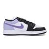 Jordan Air Jordan 1 Low top Vintage Basketball Shoes Men's Black White Purple 553558-131(Team85-)