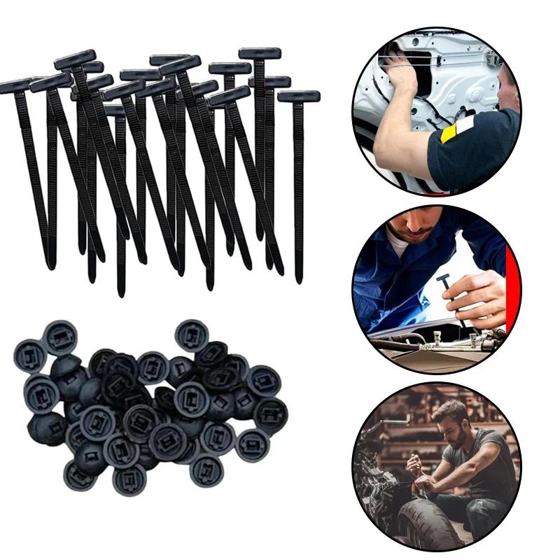 Heavy-Duty Self-Locking Nylon Cable Ties - UV-Resistant, High-Strength Fasteners for Car/Home/Office/Outdoor Use - with B