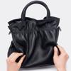 2026 New European-Style High-Quality Genuine Leather Shoulder Handbag for Women - Wrinkled Leather, Large Capacity