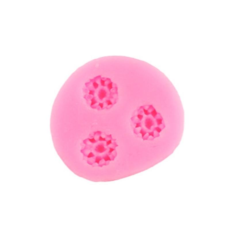 Mini-Blumen-Serie Silikonform DIY Handgemacht Fondant Kuchen Backen Schokolade Zucker Kuchen Werkzeuge Harz Ton Herstellung Form