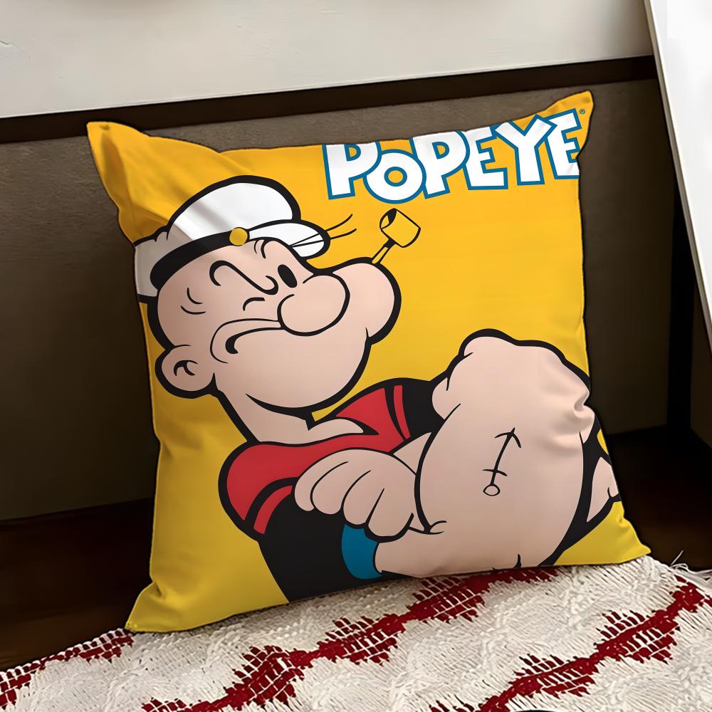 PPopeye the SSailor Cushion Cover Reversible Soft Durable Pillow Cover Home Car MultiScene Use for Daily Comfort