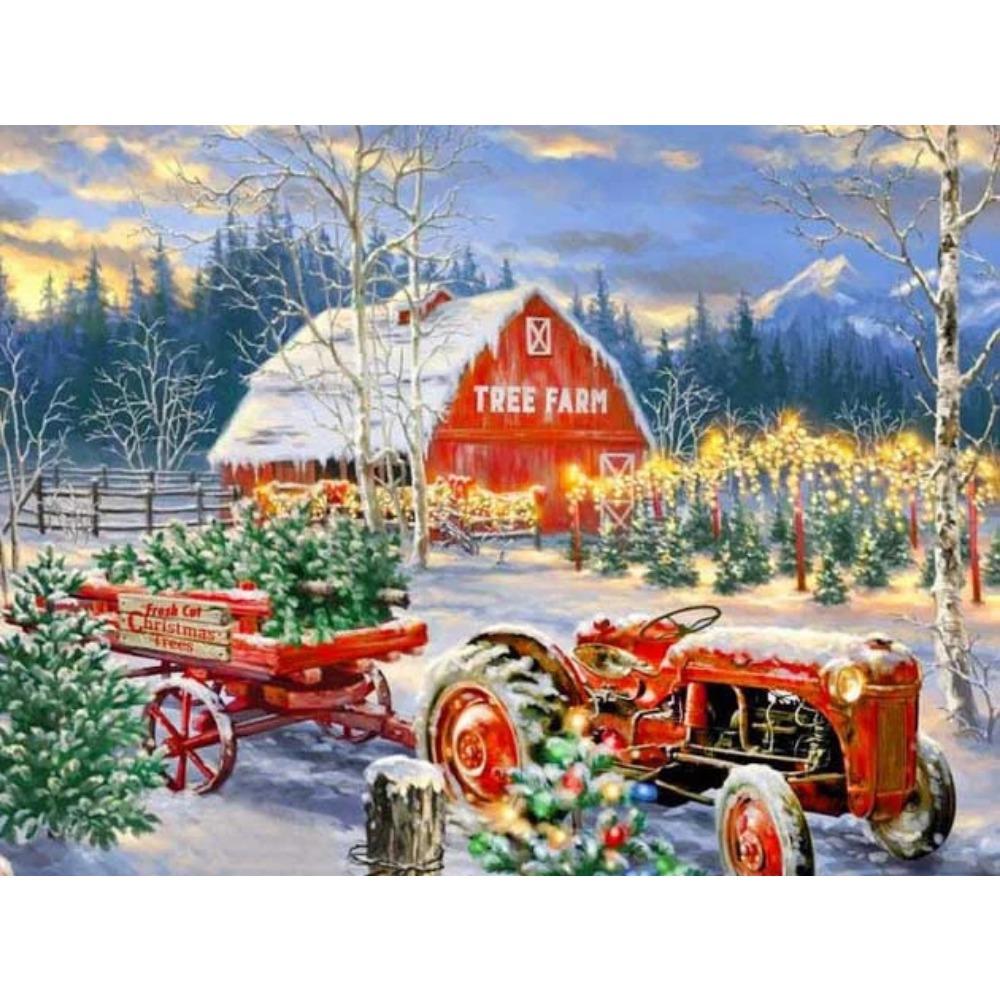 Pittura diamante arte trapano completo pupazzo di neve albero di Natale pittura diamante fatto a mano giorno nevoso fai da te diamante mosaico pittura decorazione della casa regalo di Natale