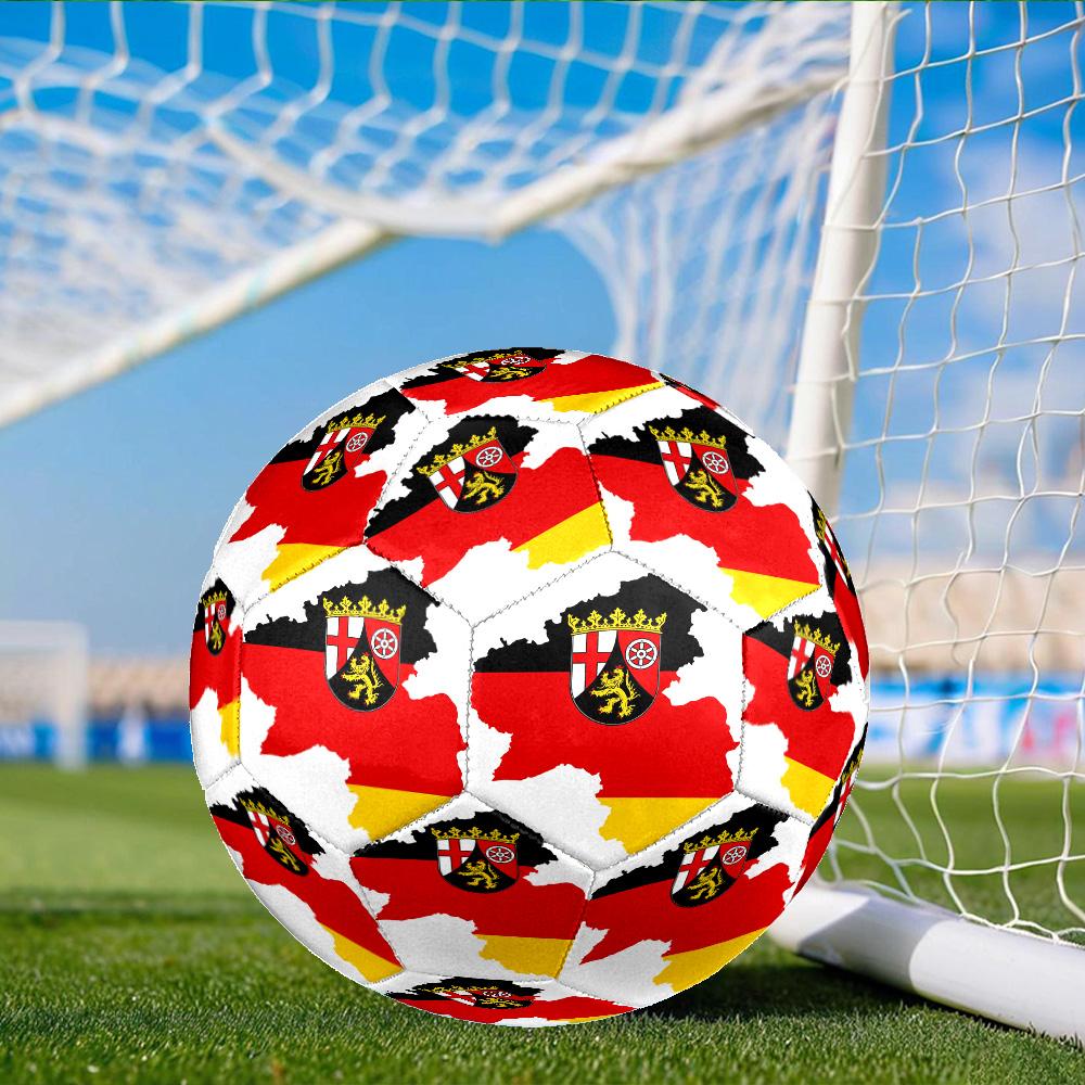 Germany Flag And Map Size 5 Soccer Ball, Suitable for Training and Matches, High-Elasticity, Wear-Resistant Material Gift for Fan
