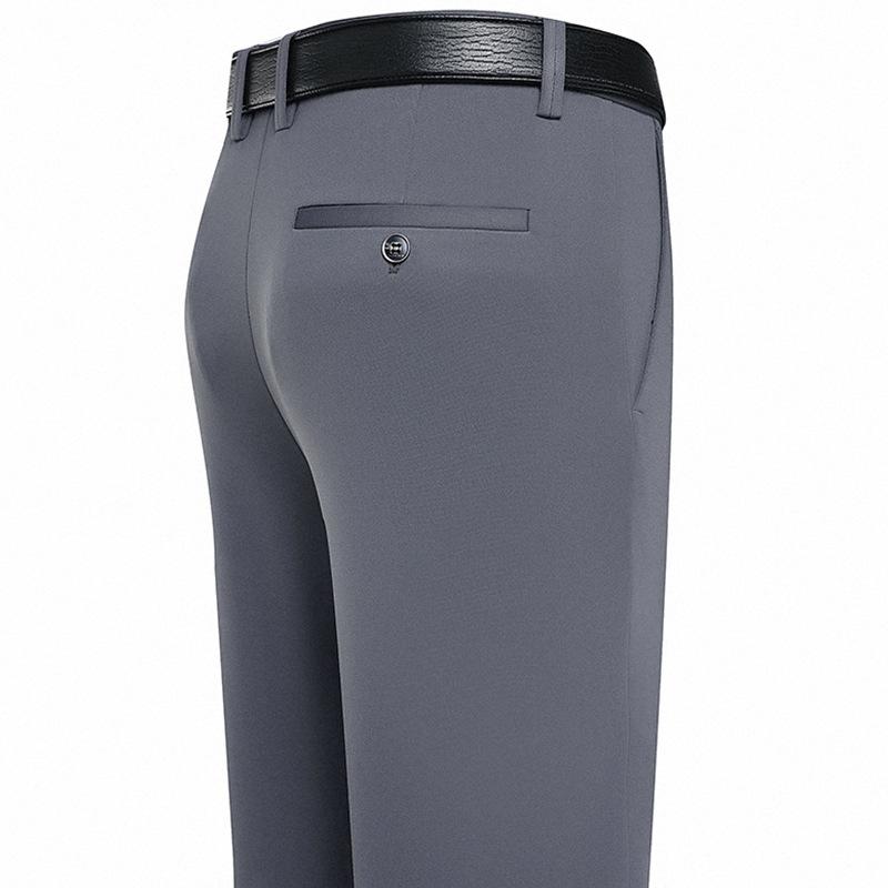 

Fashion Soft Men s Business Pants Straight Long Casual Trousers 40 сірий
