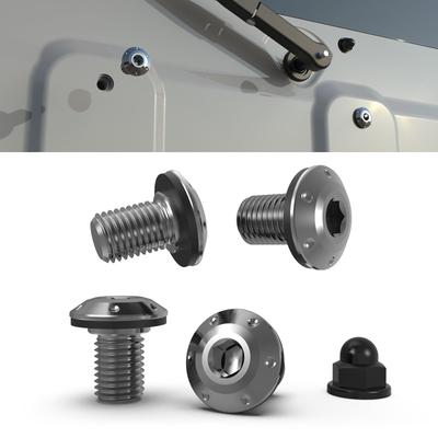 Alumania Back Style Bolt Set Jimny Sierra Rear Spare Tireless Rear Wiper Nut Included [METALLIC]