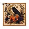 DIY Hobbybastelsets für die Freizeit Geister-Kunstset mit Kunstperlen und Rahmen, Halloween-Katzenmalerei, Handgefertigte Heimdekorations-Bastelset, 3D