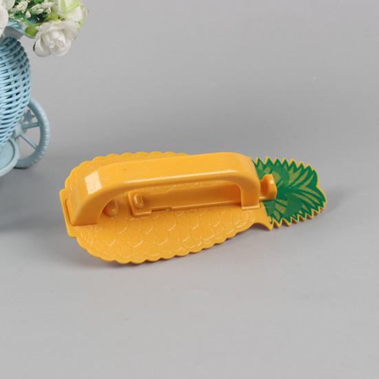 Kráječ na ananas Snadno se čistí Ostrý Přenosný Roztomilý tvar Lehký Odstraňte jádro ananasu Nerezový Nastavitelný Inovativní škrabka na ananas