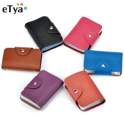 Neue Echtes Leder Funktion 26 Bits Karte Fall Visitenkarte Halter Männer Frauen Kredit Passport Karte Tasche Mode Brieftasche