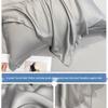 Set di Due Federe in Seta Tencel - Colore Unito per Uso Domestico o in Dormitorio