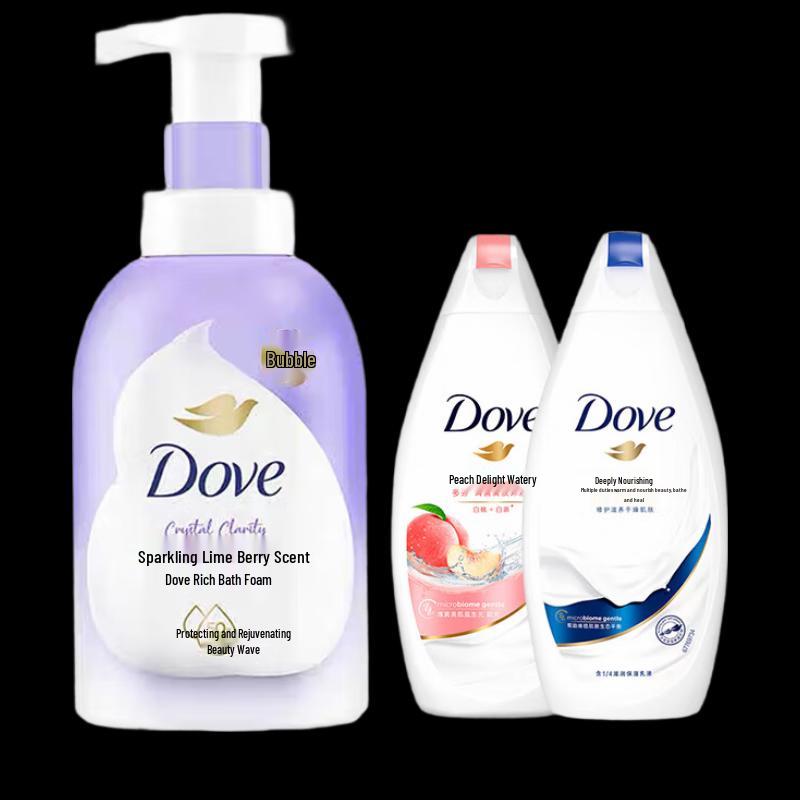 DOVE Lime Berry Foaming Shower & Body Wash Set