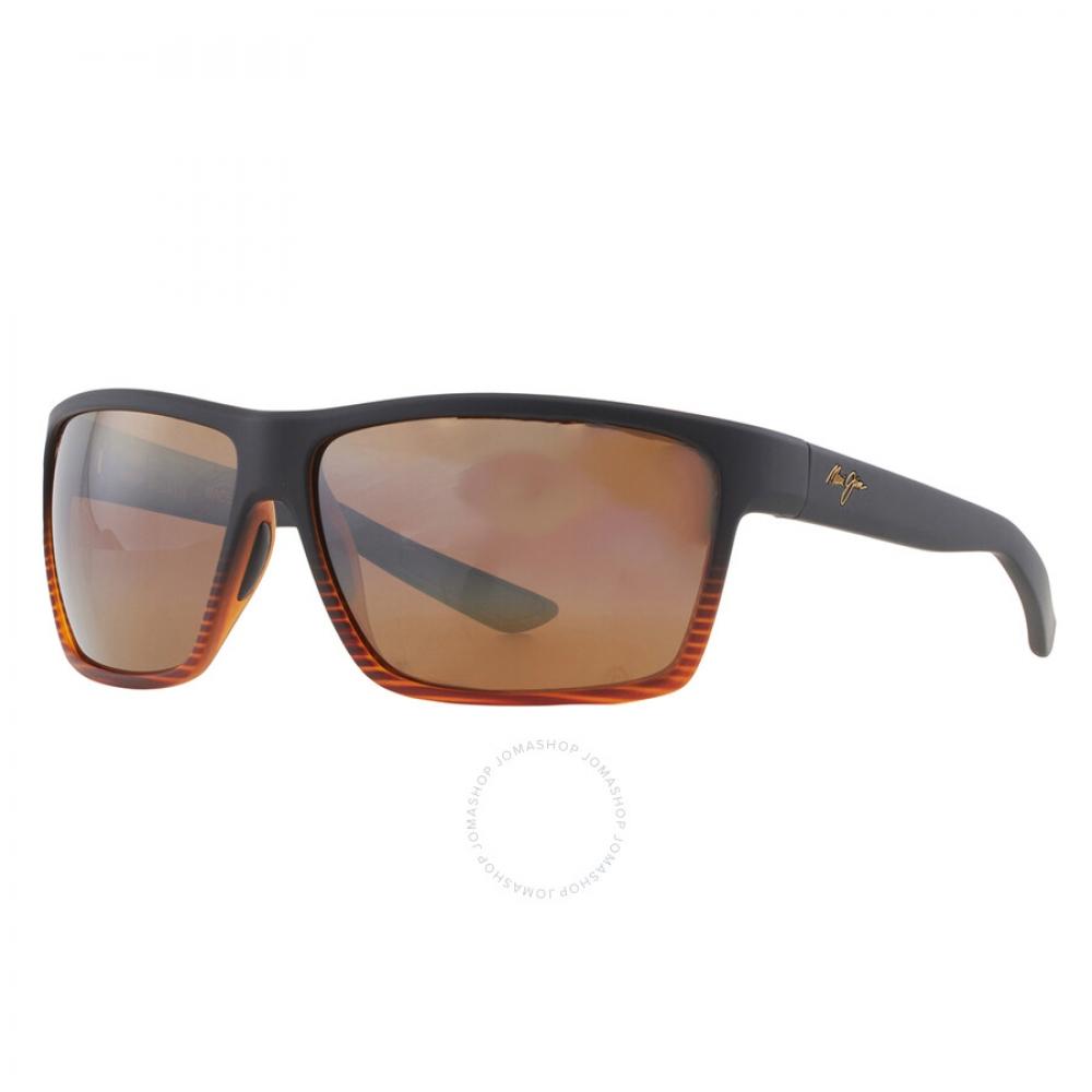Maui Jim Alenuihaha Hcl Bronze Wrap Unisex Sunglasses H839 25c 64