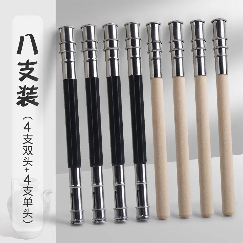3/4/5/6/7/8pcs /set Pencil Extender Holder Adjustable Dual Head/ Single Head Sketch School Painting Art Writing Tool