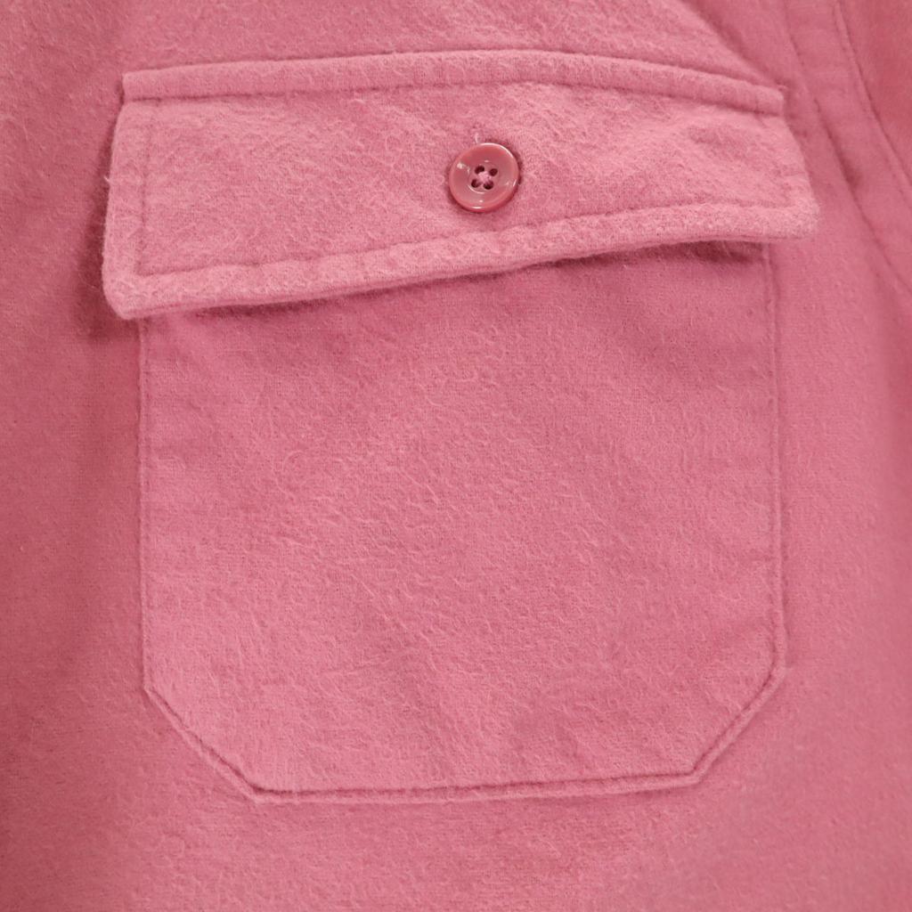 L.L.BEAN 80s Old USA Made Long Sleeve Flannel Shirt 6 Pink Outdoors Women Used