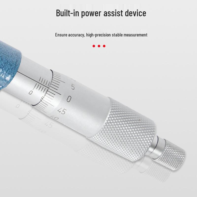 Qinghai Micrometer: 0-25mm Caliper with Ball and Flat Head for Inner & Outer Diameter Measurement.
