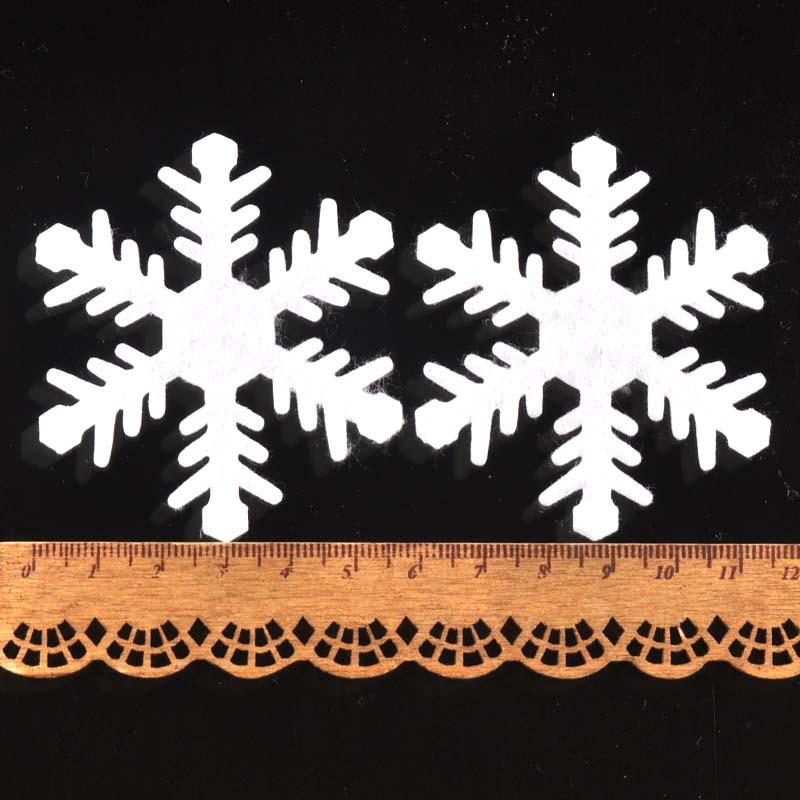 Mini White Snowflake Christmas Decoration Craft Materials (1-3cm)