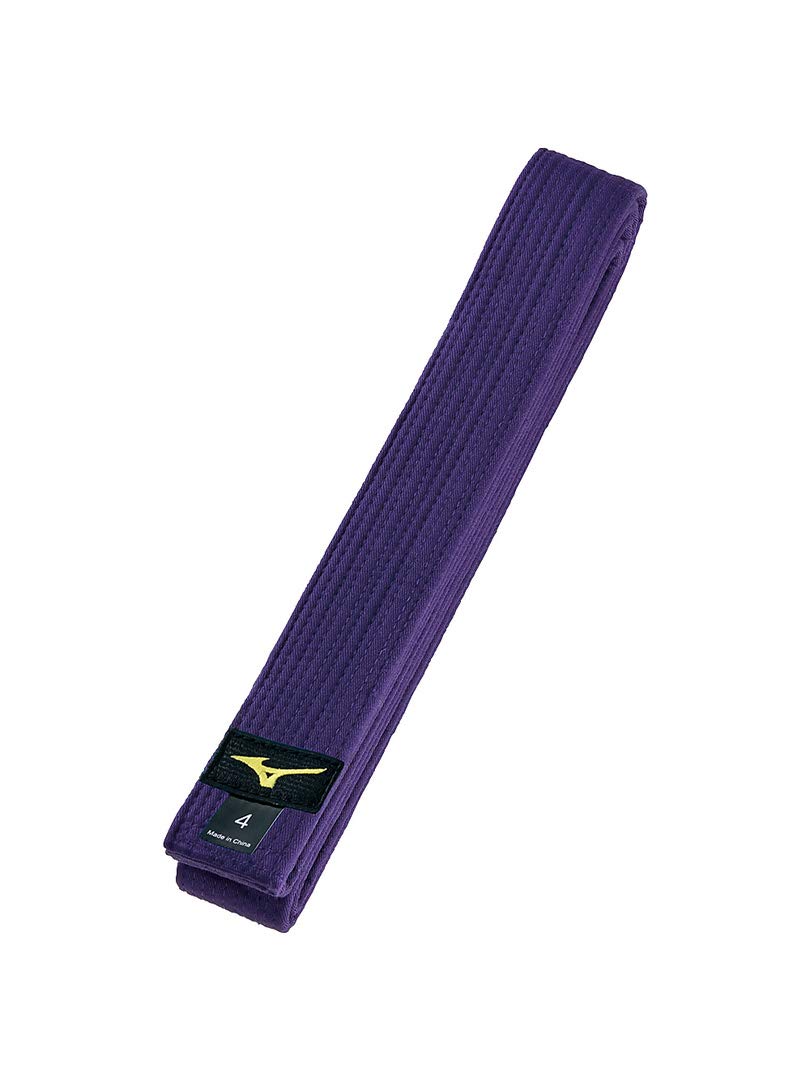 MIZUNO judo belt, twill fabric, hollow back, purple, size 2, 22JV9A18