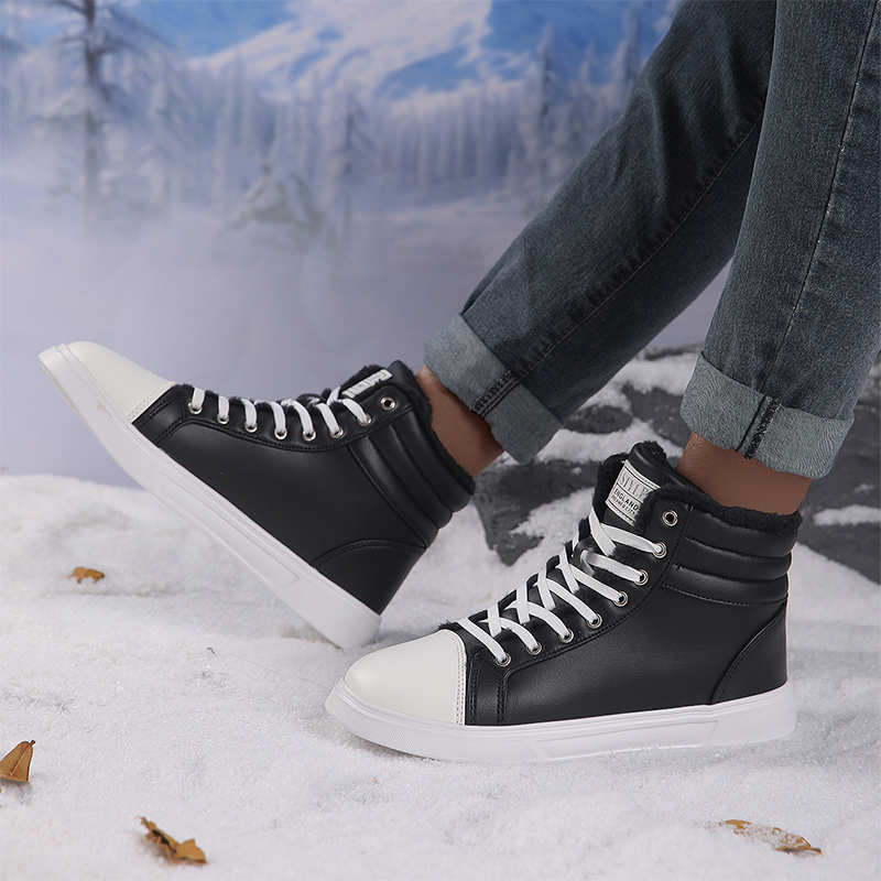 Fashion Flat-heeled Natural Leather Running Trainers High Ladies Sneakers Shoes Brown Boots For Women Sports Idea Luxe Runners