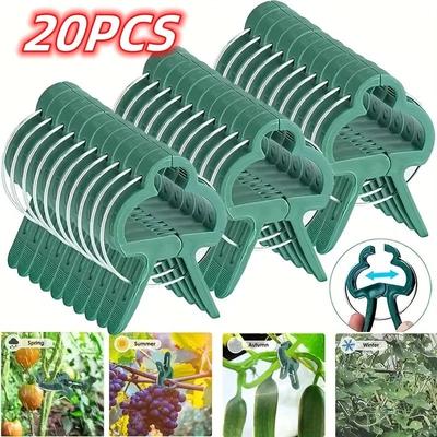 Plant Fixed Clips Reusable Garden Greenhouse Bracket For Fixed Plants Vine Flower Seedling Tomatoes Support Frame Garden Supplie
