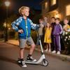 E-Scooter, Electric Kick Scooter, 6 Km Range, from 6 Years, Steel Frame, Black+White, 76 X 53 X 95cm