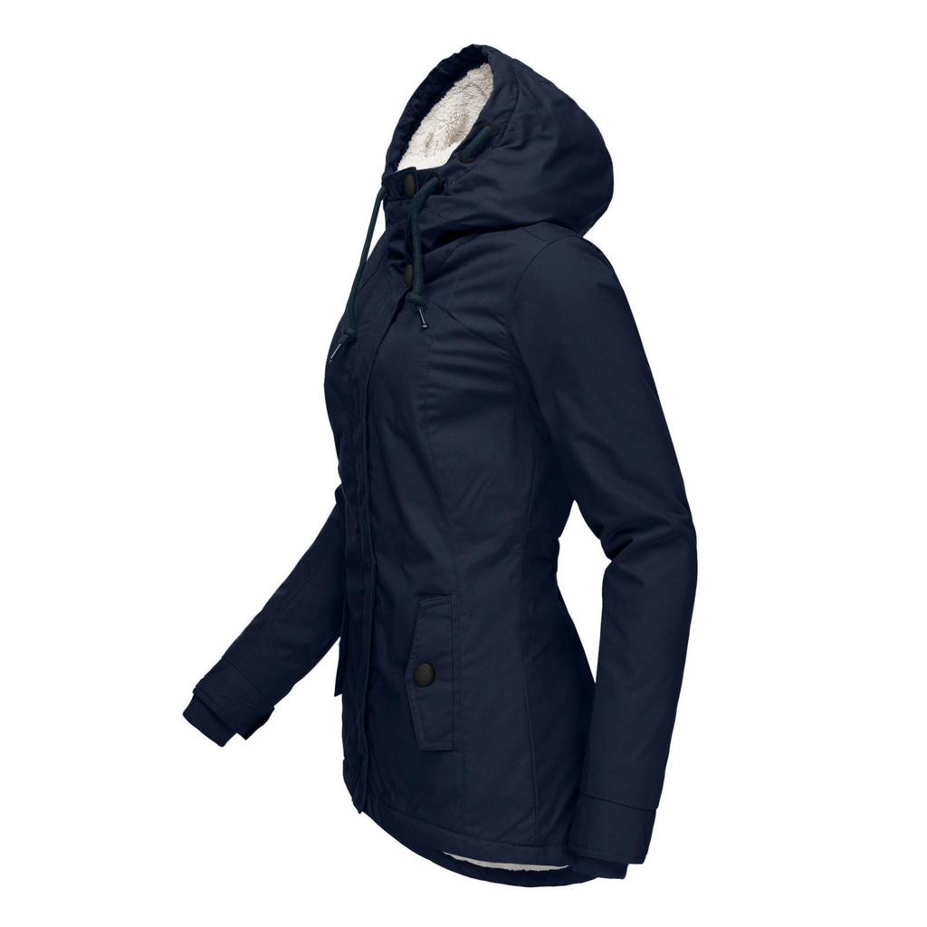 Women's Long-Sleeve Zipper Pocket Thickened Jacket - 6 Colors, 7 Sizes
