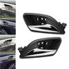 2PCS Interior Left&Right Door Handles For 2011-2015 Chevrolet Cruze Black+Chrome