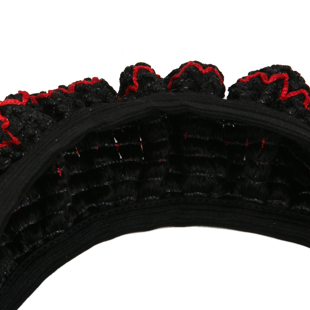 Prodyšný potah na volant do auta Černá+Červená 38cm Protiskluzový Univerzální