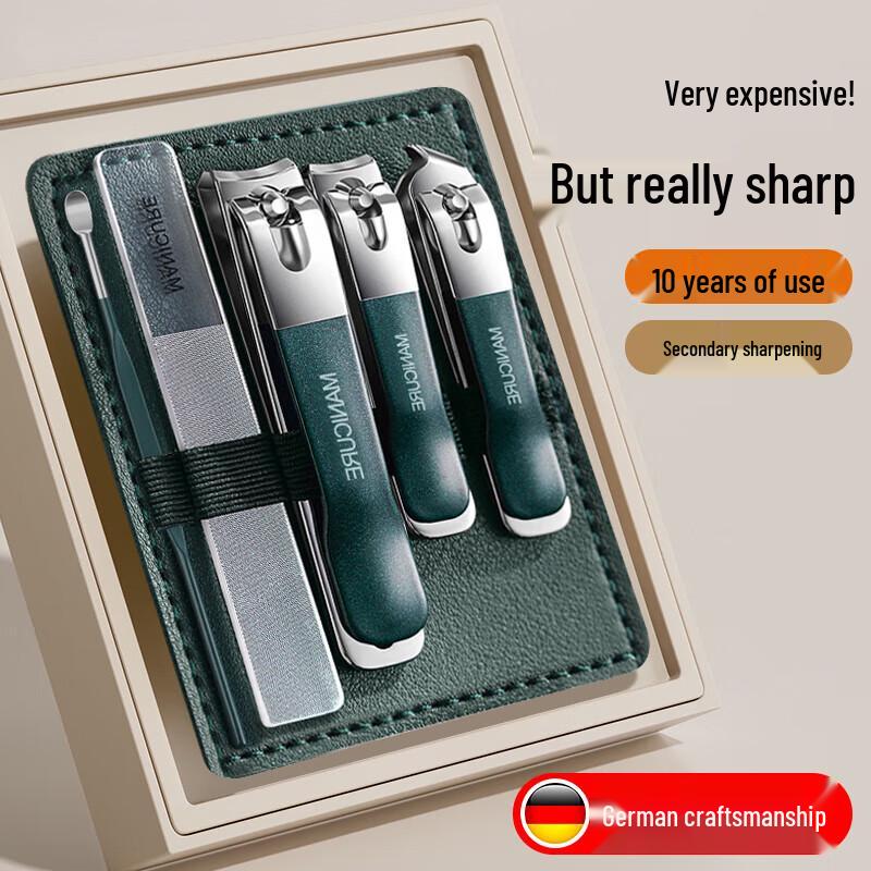 Aige Stainless Steel 5-Piece Nail Clipper Set