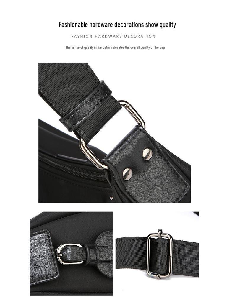 2025 Minimalist Retro Dumpling Large-Capacity Nylon Crossbody Shoulder Bag for Women