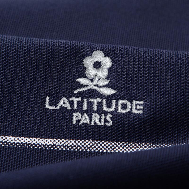 MONTAGUT Men's Soft Casual Striped Long Sleeve Polo Shirt