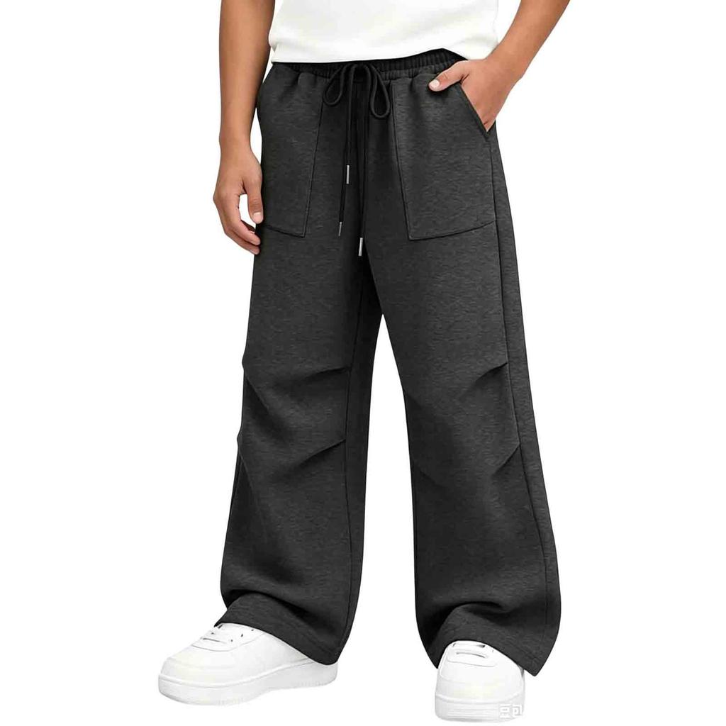 Children's Color Relaxed Fit Jogger Pants for Boys and Girls
