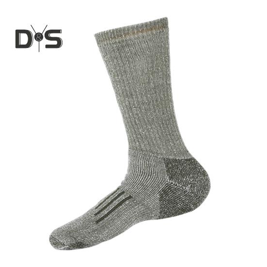 1 Pair Unisex Winter Socks High-tube Wool Socks for Hiking Sports Machine Washable Keep Warm Anti-slip Daily Stockings