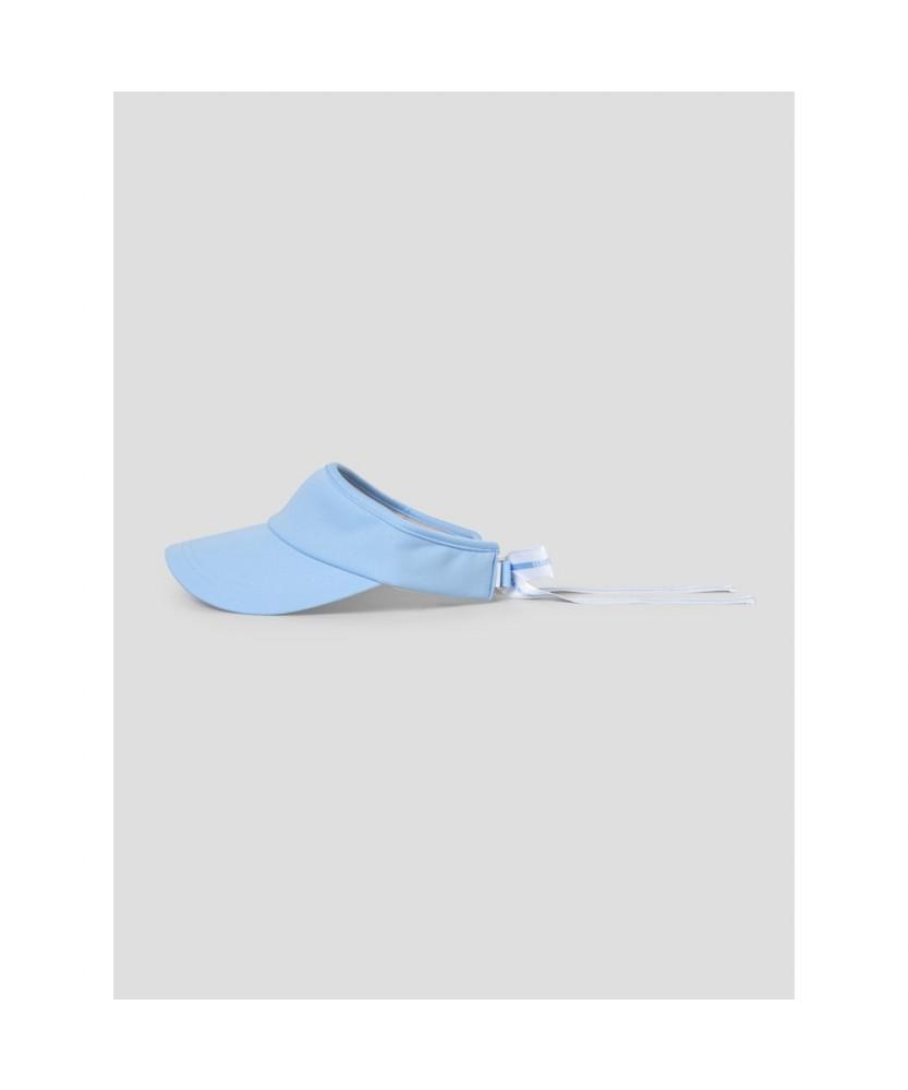 Binpolaegseseoli Women'S Ribbon Point Sun Visor Sky Blue