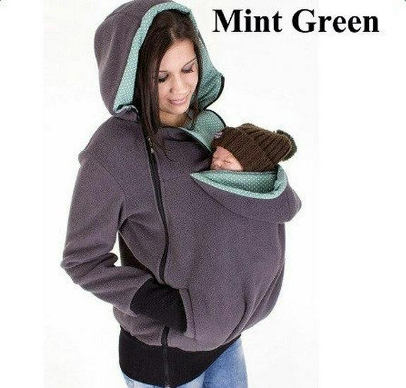 2025 Women's Autumn/Winter Hot-Selling 3-in-1 Multifunctional Mummy Kangaroo Hoodie Coat