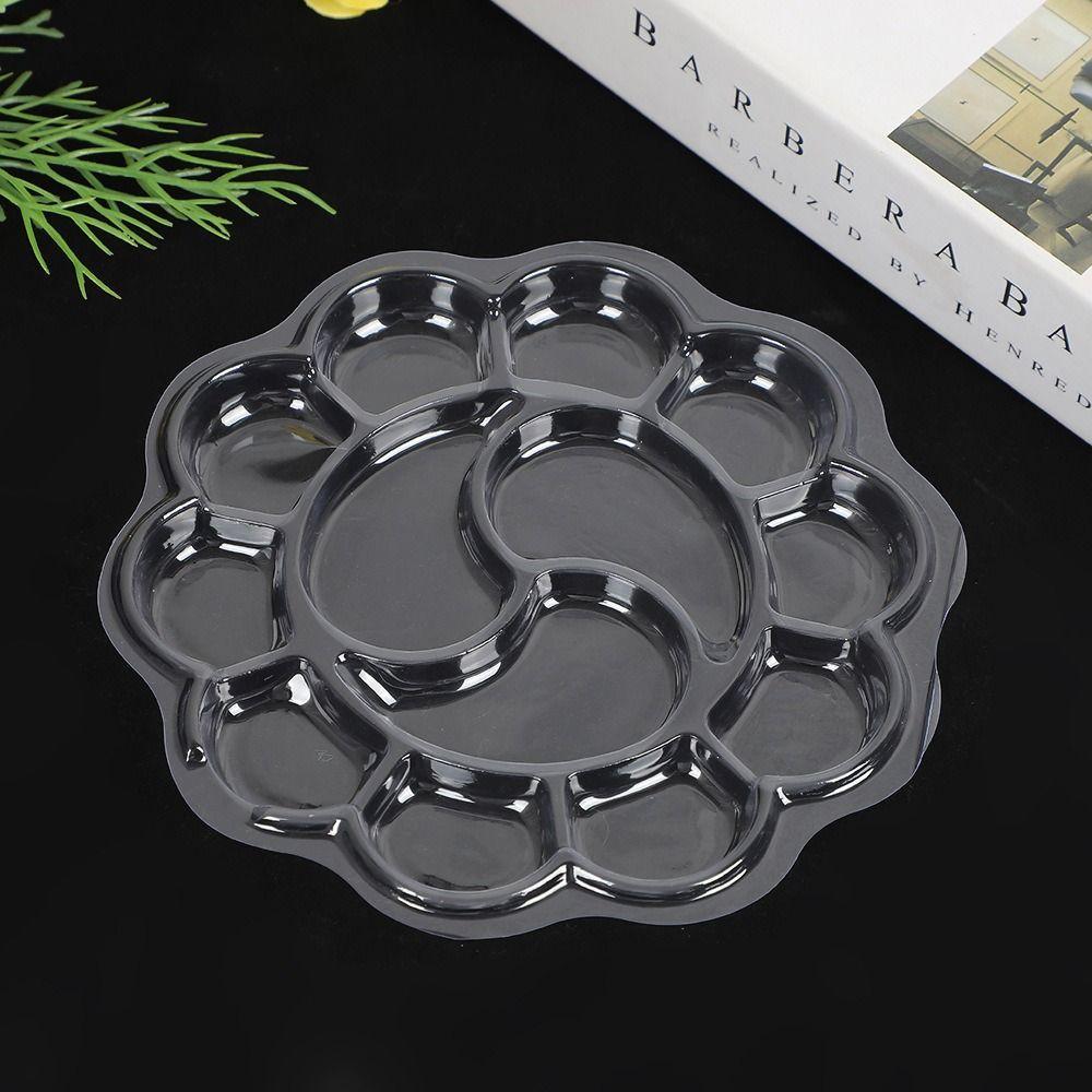 50PCS Washable Disposable Paint Palette DIY Painting Plum Blossom Palette For Watercolor