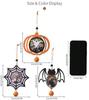 Halloween Wooden Light Hanging Pendant Ghost Festival Atmosphere Layout Glowing Horror Spider Pendant