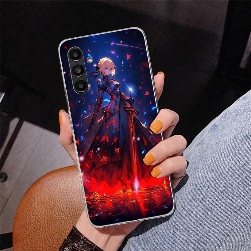 Fate Zero Stay Night Saber Phone Case For Samsung Galaxy A17 A16 A15 A14 A13 A57 A56 A55 A54 A53 A37 A36 A35 A34 A33 A26 A25 A24
