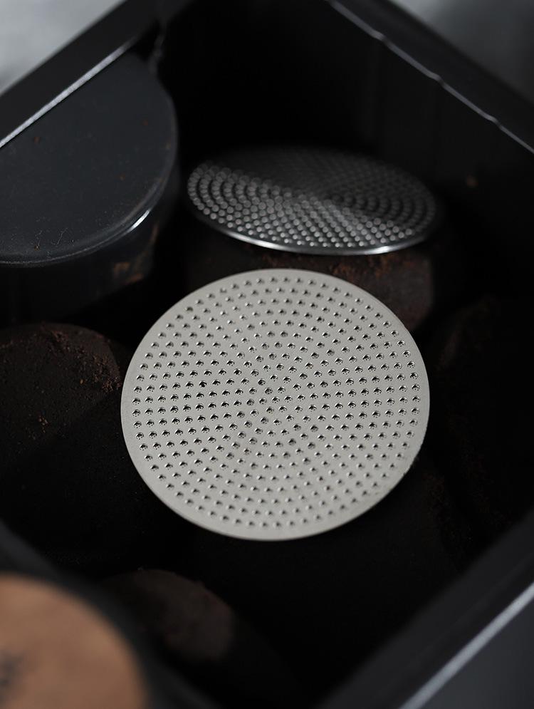 Double Layer Italian Coffee Machine Portafilter Mesh Filter Screen with 304 Extraction Handle
