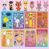 8Pcs Cartoon Sprunkie Stickers Make Your Own Sprunkie Sticker Make A Face Stickers For Kids Diy Stickers Party Supplies Crafts