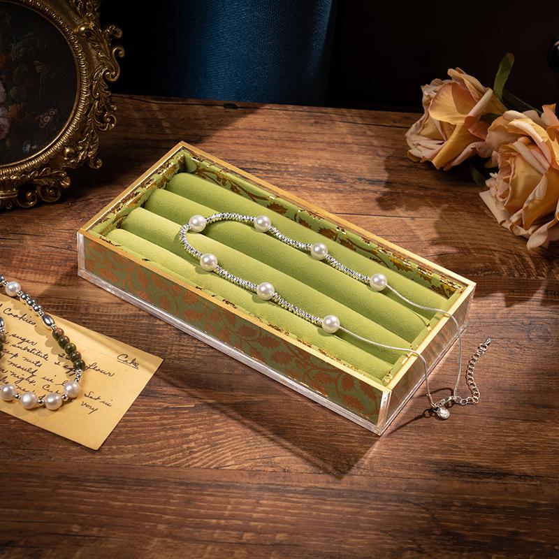 Vintage Schmuck Ringe Präsentationshalter Ständer Tablett Ring Organizer Armband Halskette Präsentation Aufbewahrungstablett für Schublade