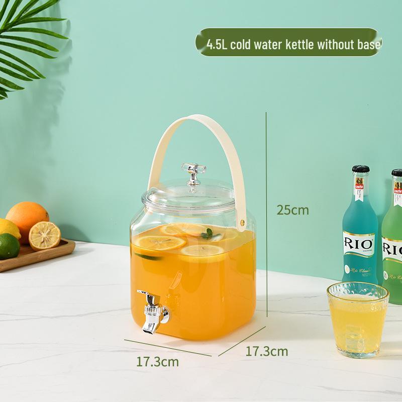 Portable Summer Beverage Dispenser with Spigot - Ideal for Infused Water and Juices