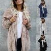 Autumn and Winter Woolen Warm Tops, Mid-length Models, Wear Fur-proof Jackets On Both Sides