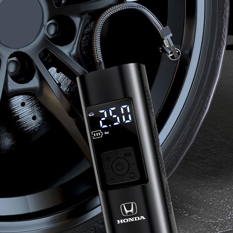 1Pcs Car Tire Inflator Smart Digital Inflatable Pump Emblem Accessories For Honda Civic Accord Crider City XRV CRV HRV Inspire Fit Odyssey Envix