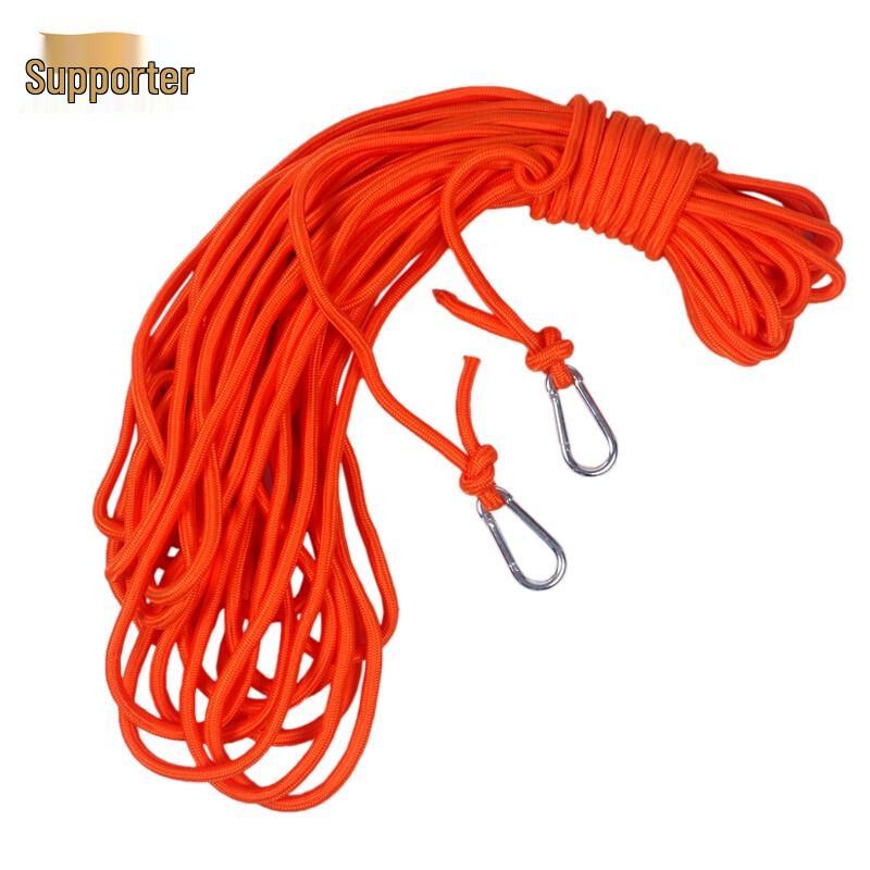 

Supporter 8mm Floating Water Rescue Rope, 50m with Double Hooks