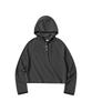 W Layered Hood T-Shirt [Charcoal]