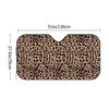 For Car Leopard Print Sunshade Car Front Windscreen Sunscreen Heat Insulation Sunshade Retractable