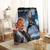 Johnny Hallyday Blanket Blankets On For The Sofa/Bed/Car Portable 3D Blanket For Kid Home Textile Fabric 10.14