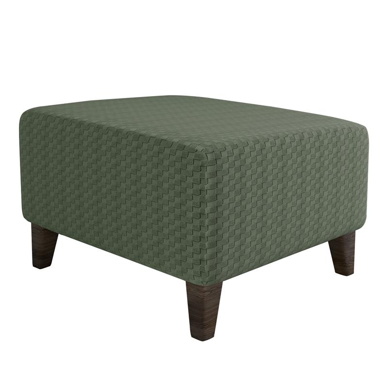 Square Elastic Ottoman Stool Cover Slipcover Jacquard Footstool Sofa Slipcover Furniture Protector Covers Footrest Chair Covers