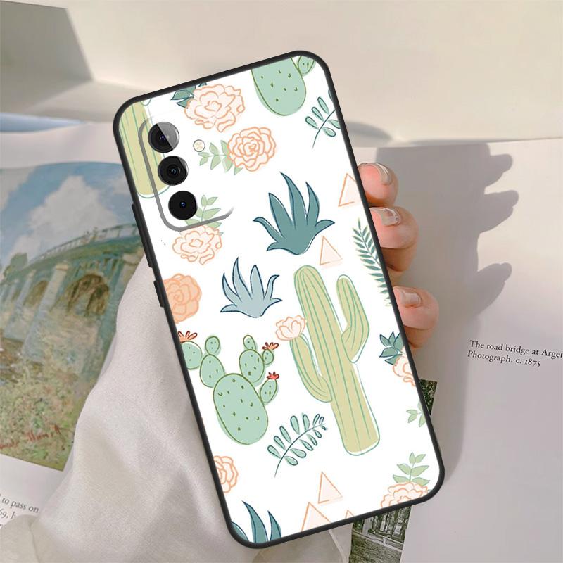 Cactus Pattern Case For Samsung Galaxy A55 A35 A15 A32 A12 A22 A52 A06 A54 A34 A14 A56 A36 A26 A16 A13 A53